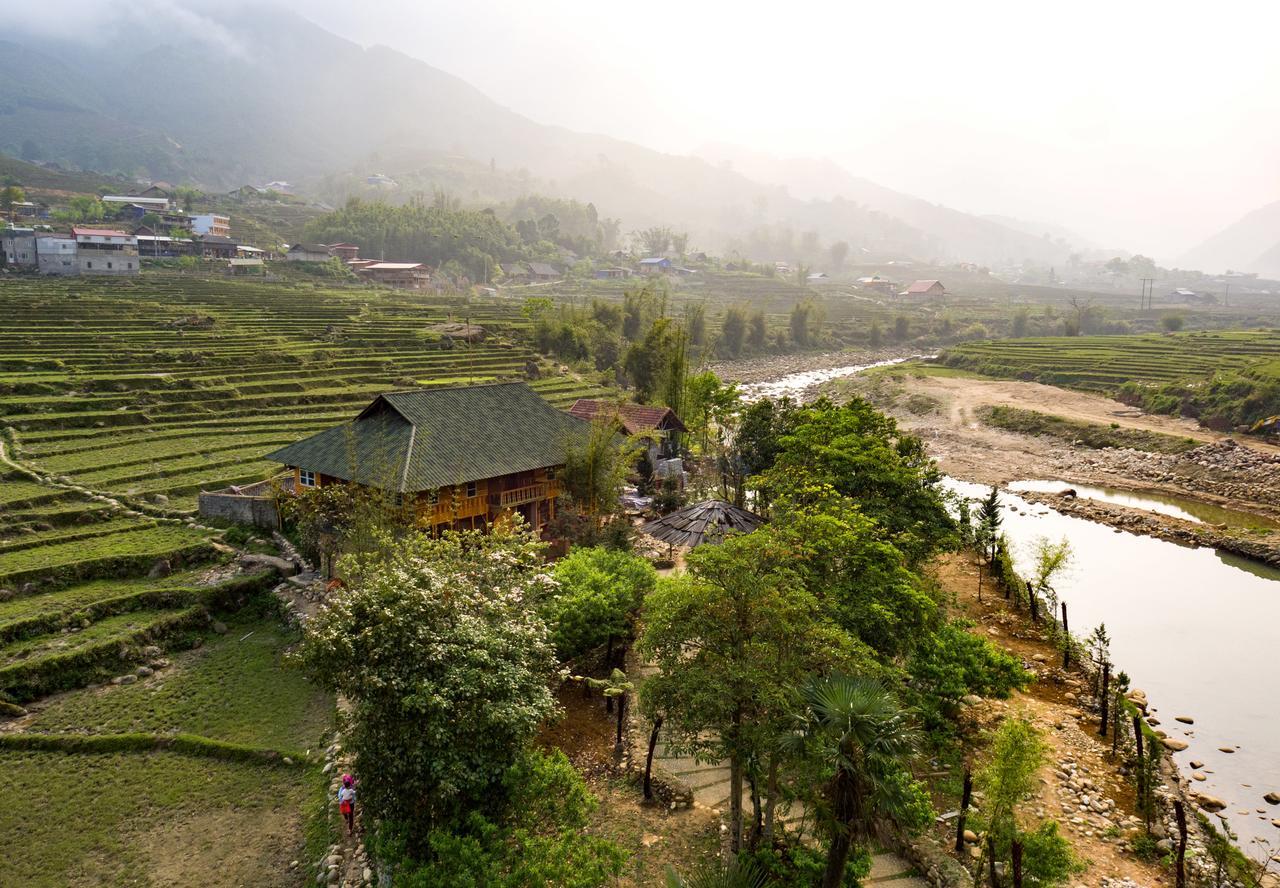 Tavan Riverside Ecolodge ซาปา ภายนอก รูปภาพ