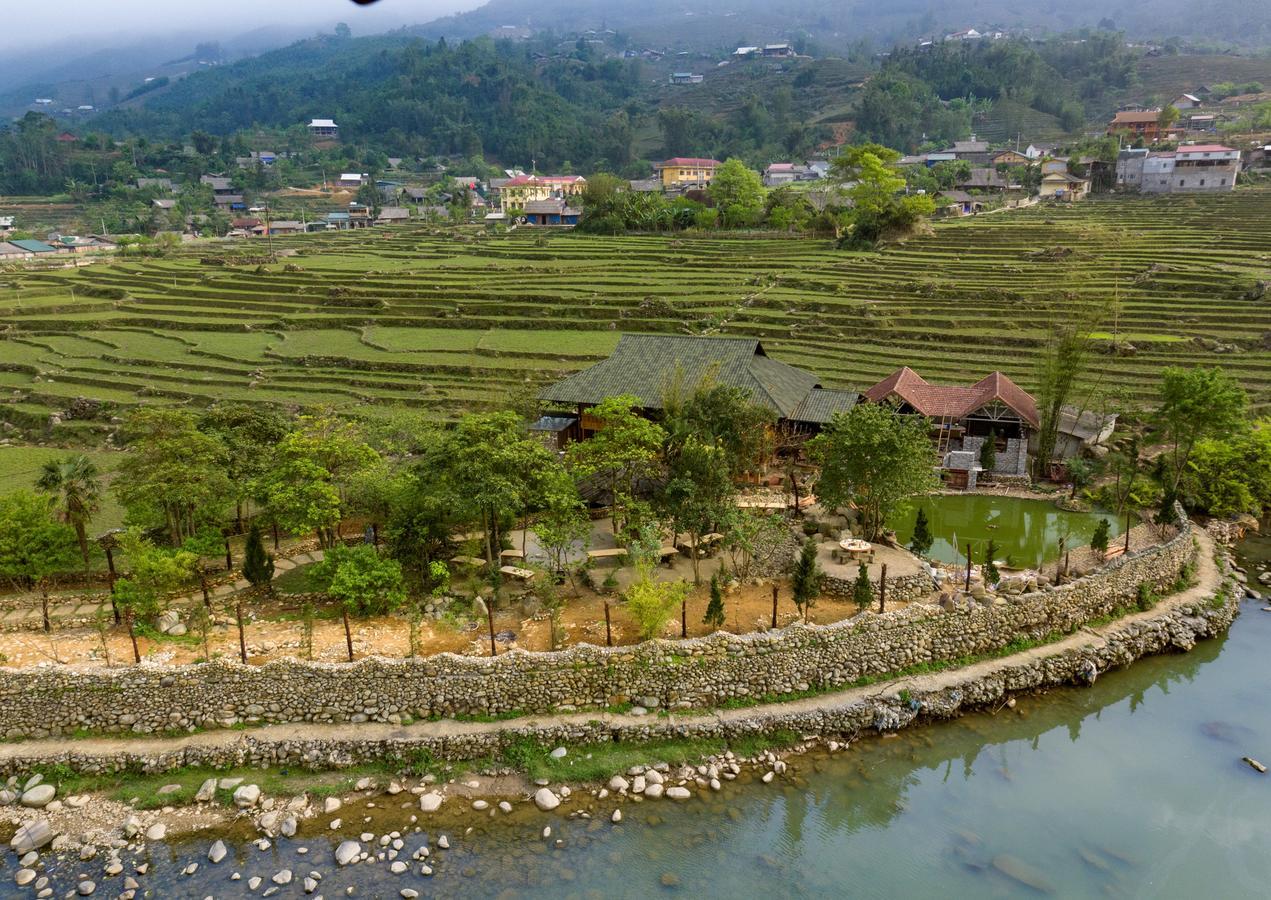 Tavan Riverside Ecolodge ซาปา ภายนอก รูปภาพ