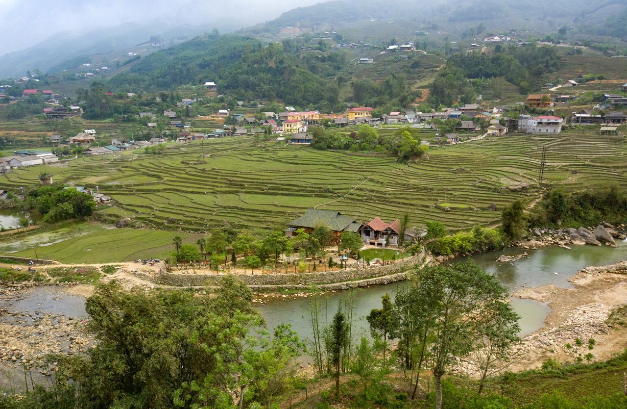 Tavan Riverside Ecolodge ซาปา ภายนอก รูปภาพ