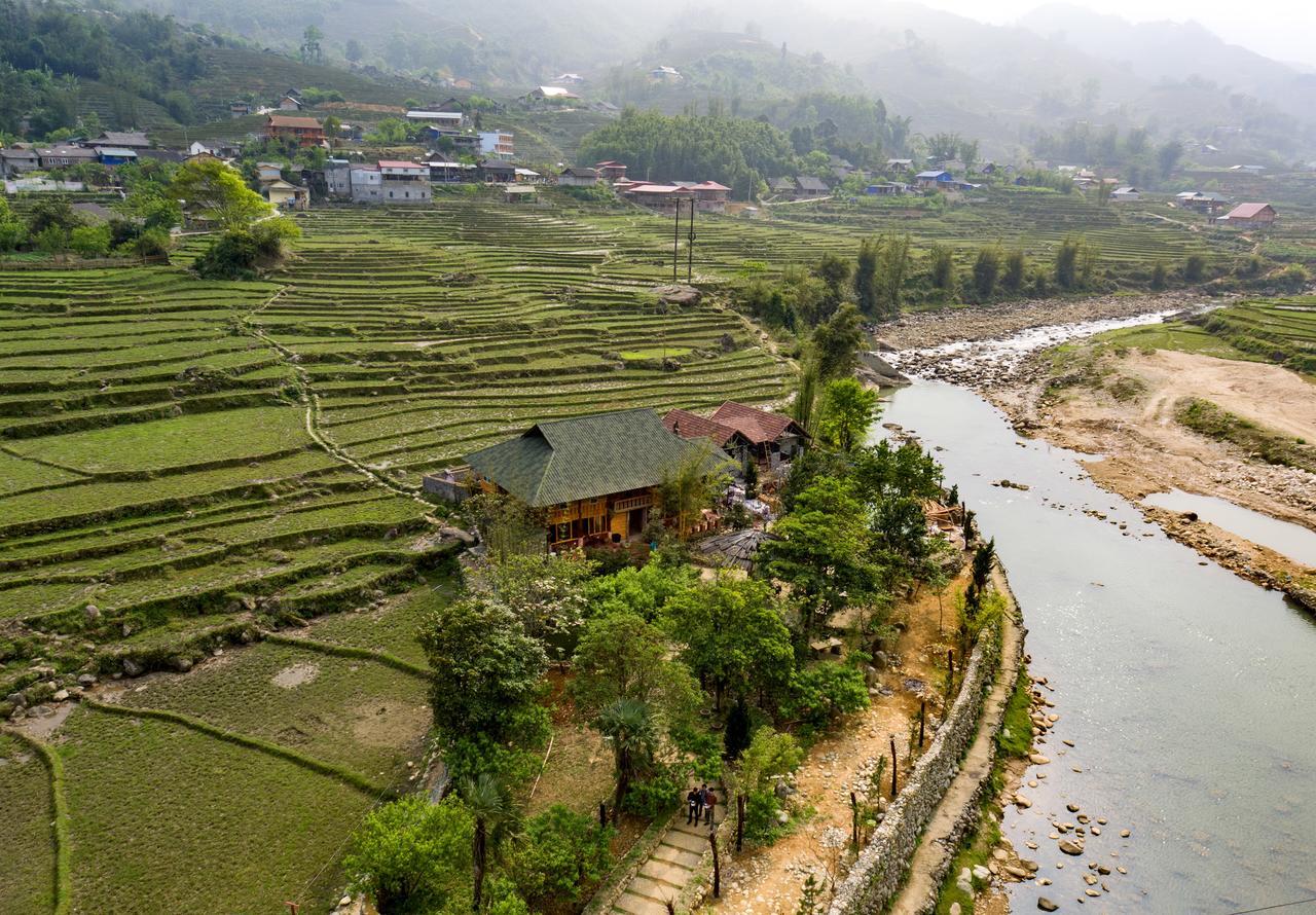 Tavan Riverside Ecolodge ซาปา ภายนอก รูปภาพ