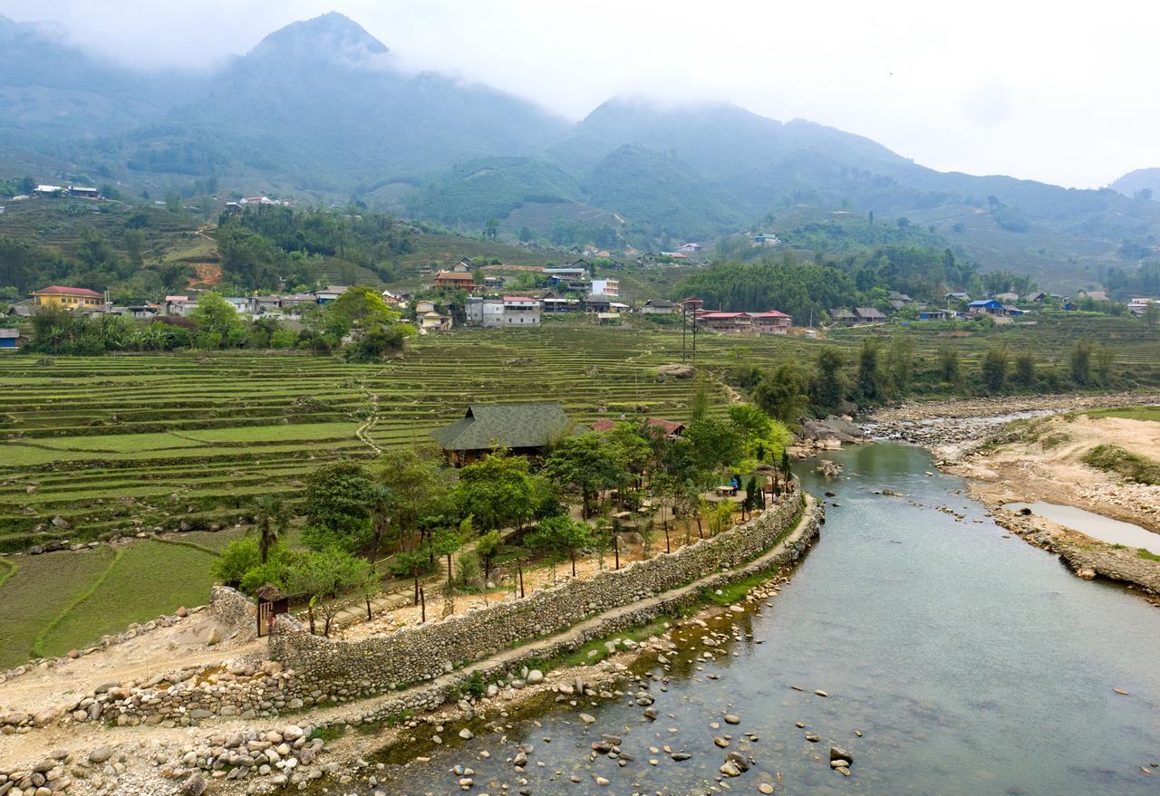 Tavan Riverside Ecolodge ซาปา ภายนอก รูปภาพ